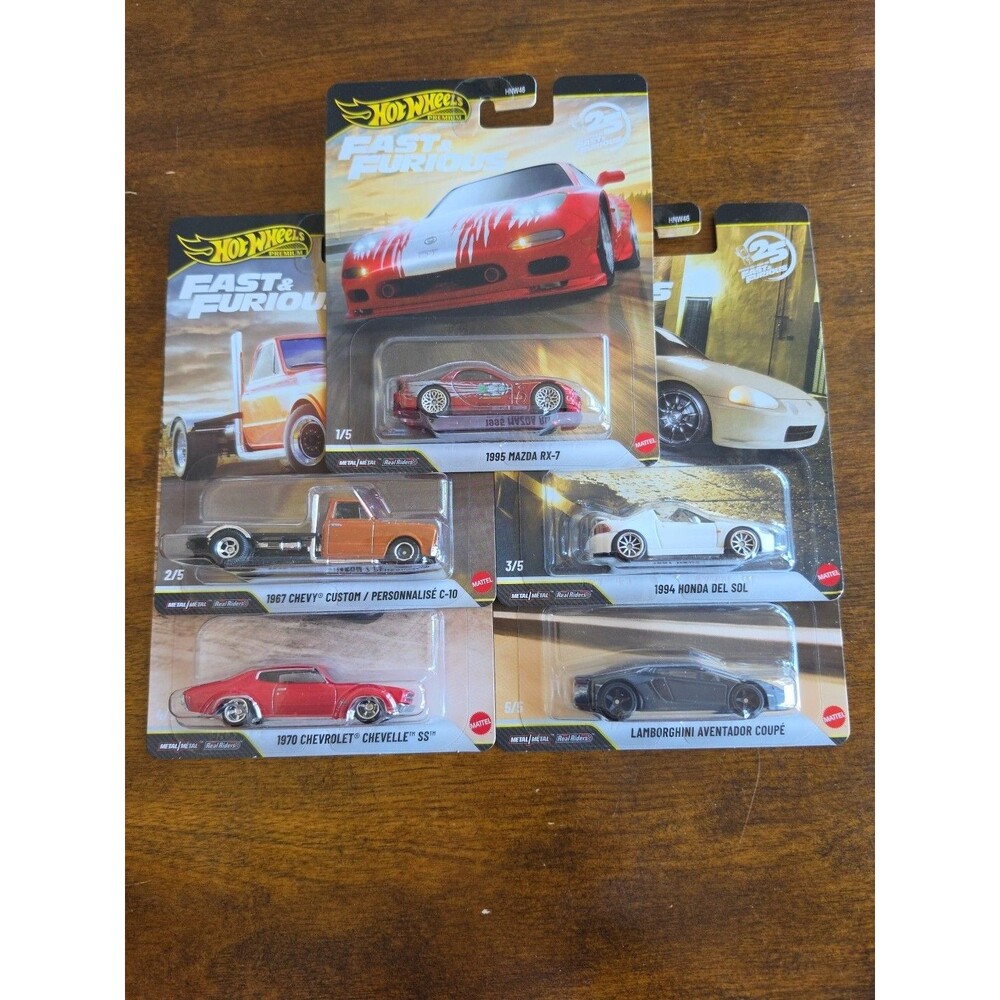Hot Wheels Premium Fast & Furious 25th Set of 5 P Case HNW46-956P